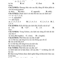 Câu 7(NB26): Phát biểu nào sau đây sai?
A. Khối lệnh mô tả hàm được viết sau dấu "" và không cần viết lùi vào.
B. Hàm trong Python được định nghĩa bằng từ khóa def, theo sau là tên hàm.
C. Hàm có thể có hoặc không có tham số.
D. Khối lệnh mô tả hàm được viết sau dấu "" và viết lùi vào, thẳng hàng.