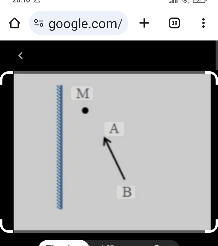 Một vật sáng AB đặt trước một gương phẳng (hình vẽ).
-Hãy vẽ ảnh của vật AB tạo bởi gương phẳng


-Đặt mắt tại điểm M nhìn vào gương, hãy vẽ tia sáng xuất phát từ A đến gương cho tia phản xạ lọt vào mắt.
Giúp tớ với các cậu ơi,mai tớ thi rùi