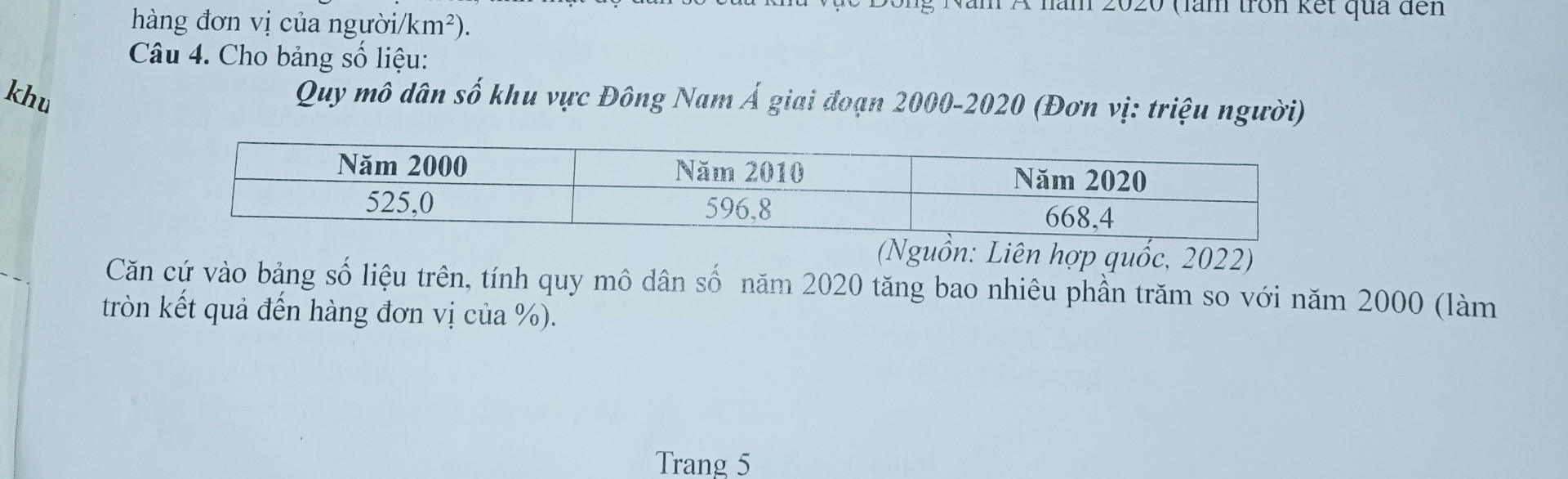 Trả lời cho tôi câu hỏi này