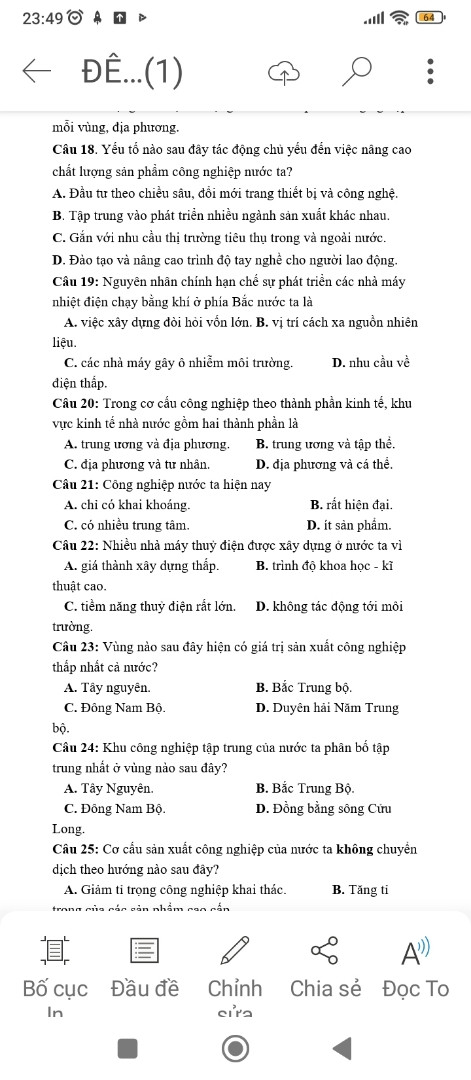 Theo cách phân loại hiện nay thành nước ta có
