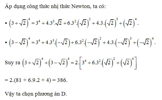 Trắc nghiệm Toán 10 Bài 3: Nhị thức Newton  (ảnh 1)