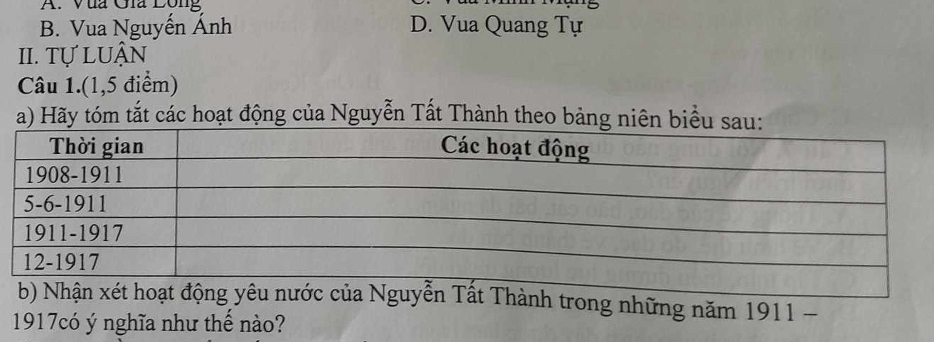 Sưu tầm tài liệu để trình bày về cuộc đời và hoạt động của N