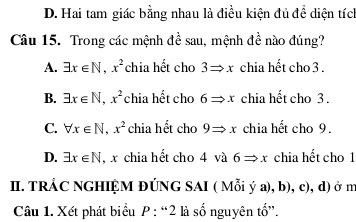 Mệnh đề phủ định của mệnh đề P:"2 không phải là số hữu tỉ "