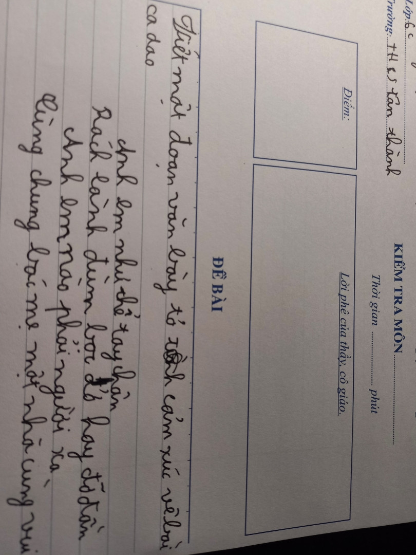 Viết bài văn kể lại 1 kỉ niệm sâu săvs của em