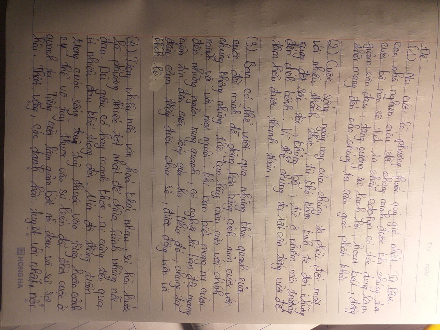 c1: xđịnh luận đề của đoạn văn 
c2: trong đoạn 2 tgia dùng những lí lẽ nào
c3: nêu vai trò của bằng chứng trong đoạn 4