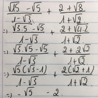 Rút gọn biểu thức sau: 15-51-3+2+81+2