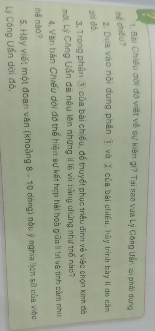 Soạn bài : Chiếu dời đô