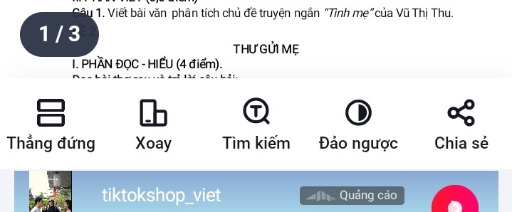 Viết bài văn phân tích truyện tình mẹ