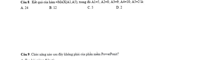 Đâu là biểu tượng dùng để khởi động chương trình bảng tính Excel