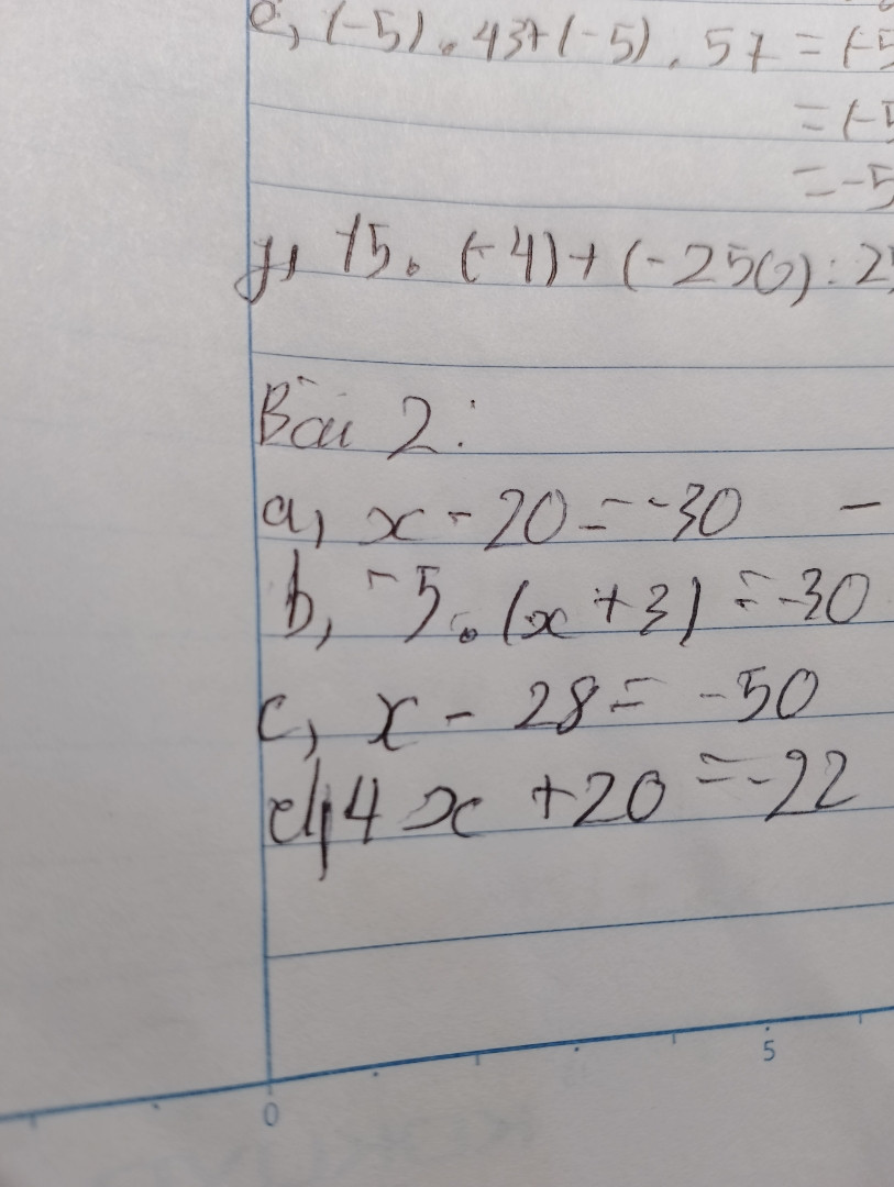 Bài 1: Tìm tất cả các số nguyên n để 7 chia hết cho (n−2) (với n≠2).Bài 2: Tính...