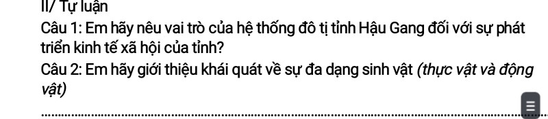 giới thiệu khai quát về sự đa dạng sinh học ( thực vật và động vật)