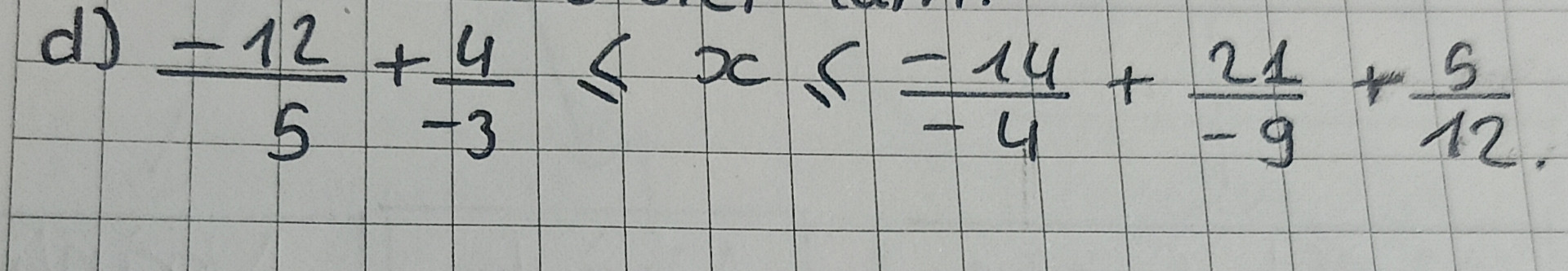 Tìm x,biết :
 -x/2=15/10