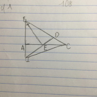 Cho tam giác ABC có AB<BC. Tia phân giác của góc ABC cắt AC ở E. Trên cạnh BC...