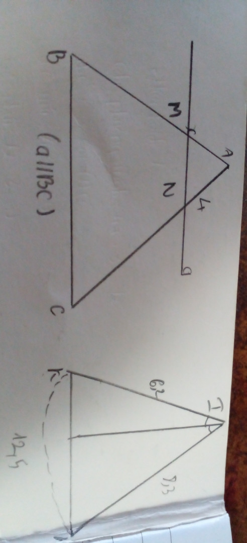 Tìm x trong hình 1 và hình 2