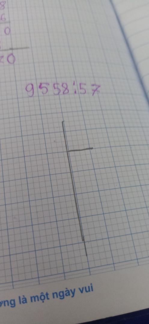 9558 : 75 (đặt tính rồi tính)