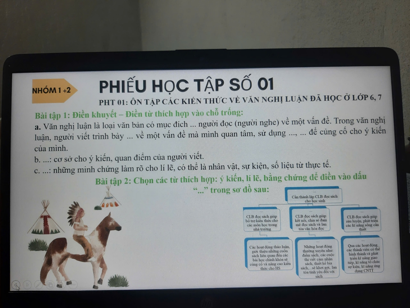 Văn nghị luận là loại văn bản có mục đích... Người đọc (người nghe) về một vấn đề trong văn nghị luận, người viết trình bày... về một vấn đề mà mình quan tâm, sử dụng ...,... để củng cố ý kiến của mình