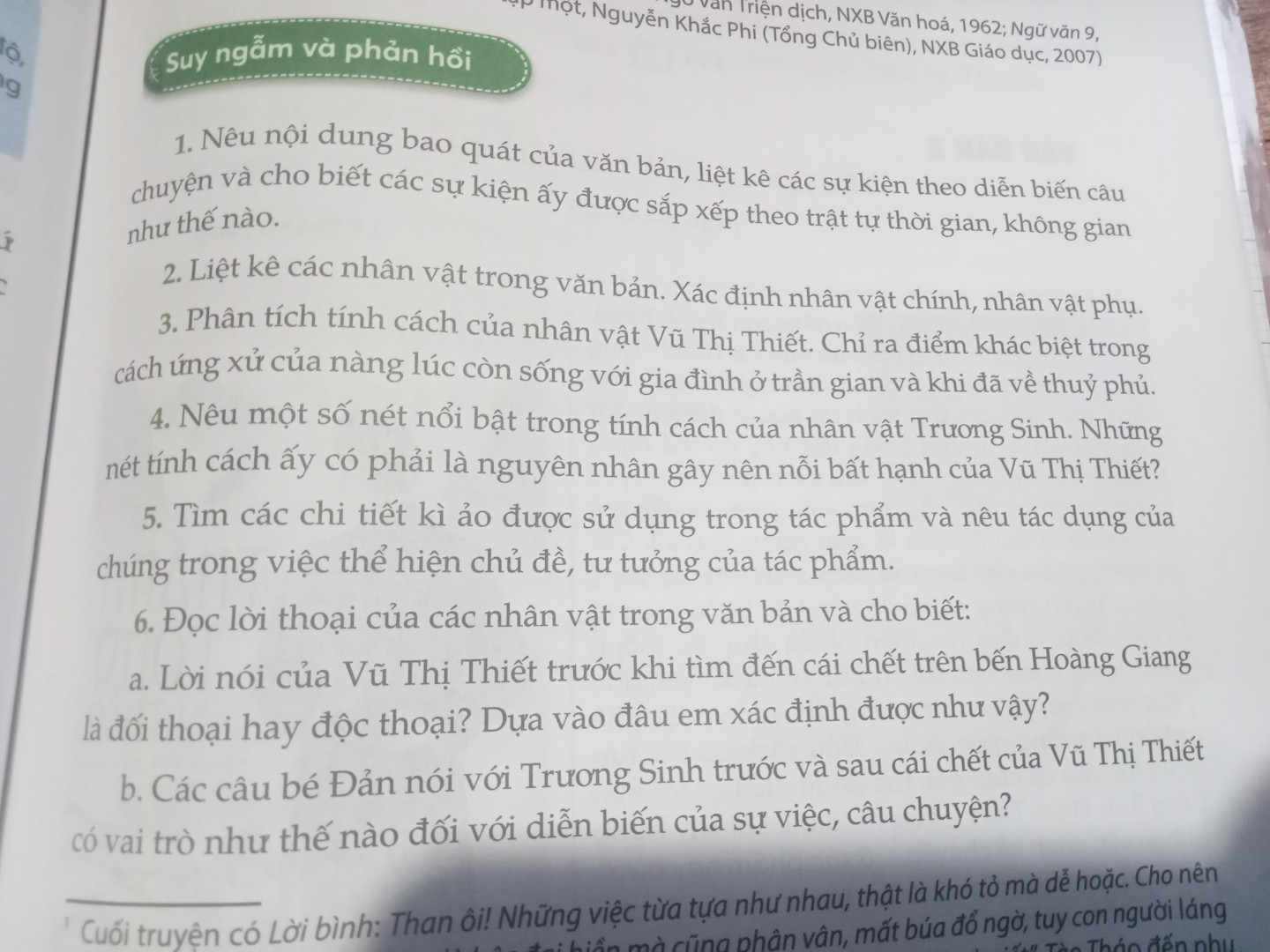 Soạn chuyện người con gái nam sương