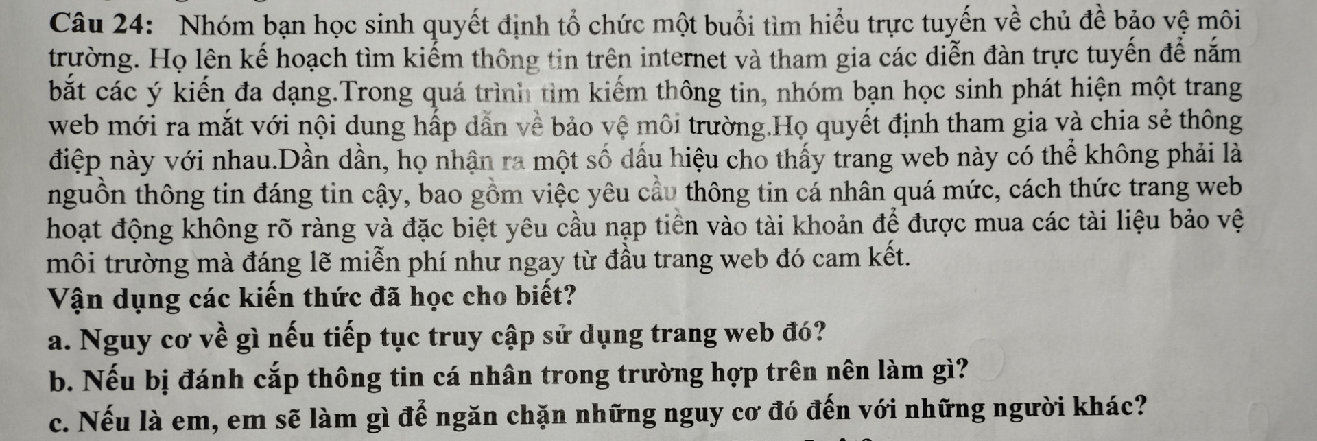 Câu 23 Kể tên một số trường hợp thực tế trong đời sống mà ở đó thông tin có thể trình bày ở dạng bảng trong văn bản
