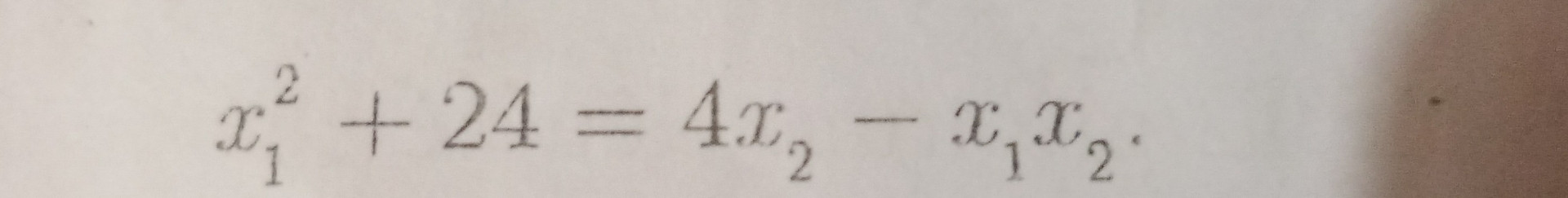 X1 bình +24=4x2 bình -x1x2