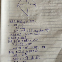 Lấy a là trung điểm của cạnh MP, điểm B là trung tâm của cạnh NE. Chứng minh:AI=IB