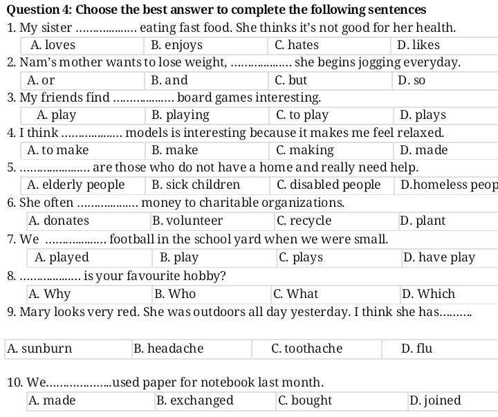 Choose thế world that has underlined part pronounced different