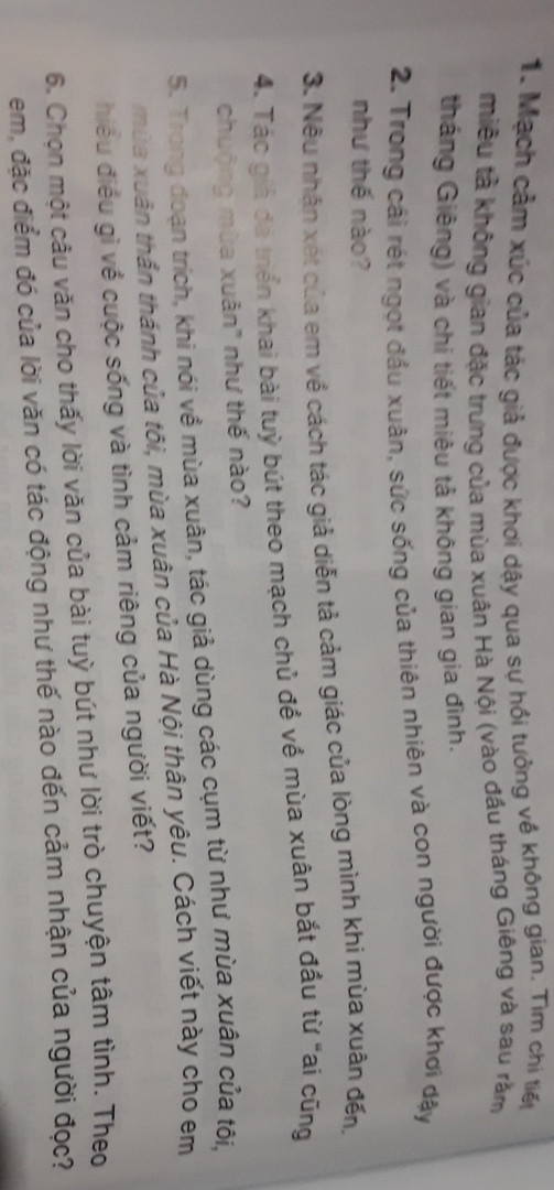 Sọn văn bài 5 văn bản 1 tháng giêng mơ về trăng non rét ngọt