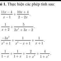 11x-4/x-1+10x+4/2-2x