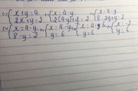X+y=4
2x+y=2