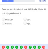 Quốc gia tiến hành phát xít hoá, thiết lập chế độ độc tài, phát động chiến tranh là