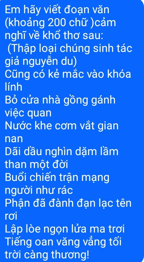Câu hỏi ở dưới bình luận