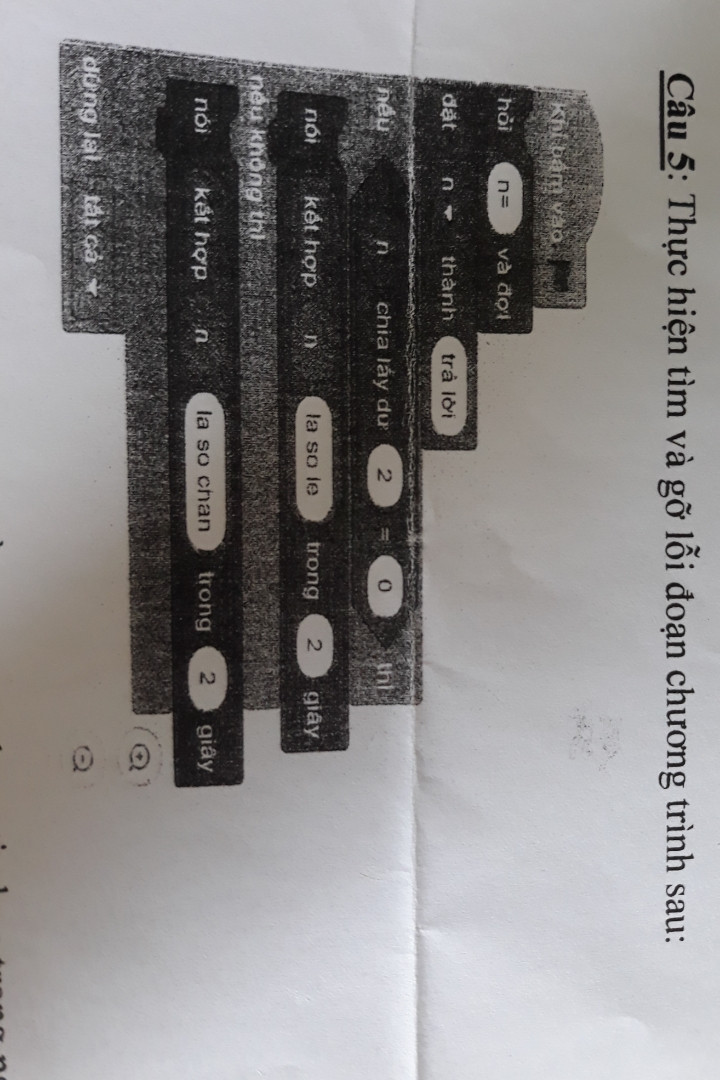 Thực hiện tìm và gỡ lỗi chương trình sau . Ảnh ở dưới phần trả lời ạ