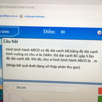 Hình bình hành ABCD có độ dài