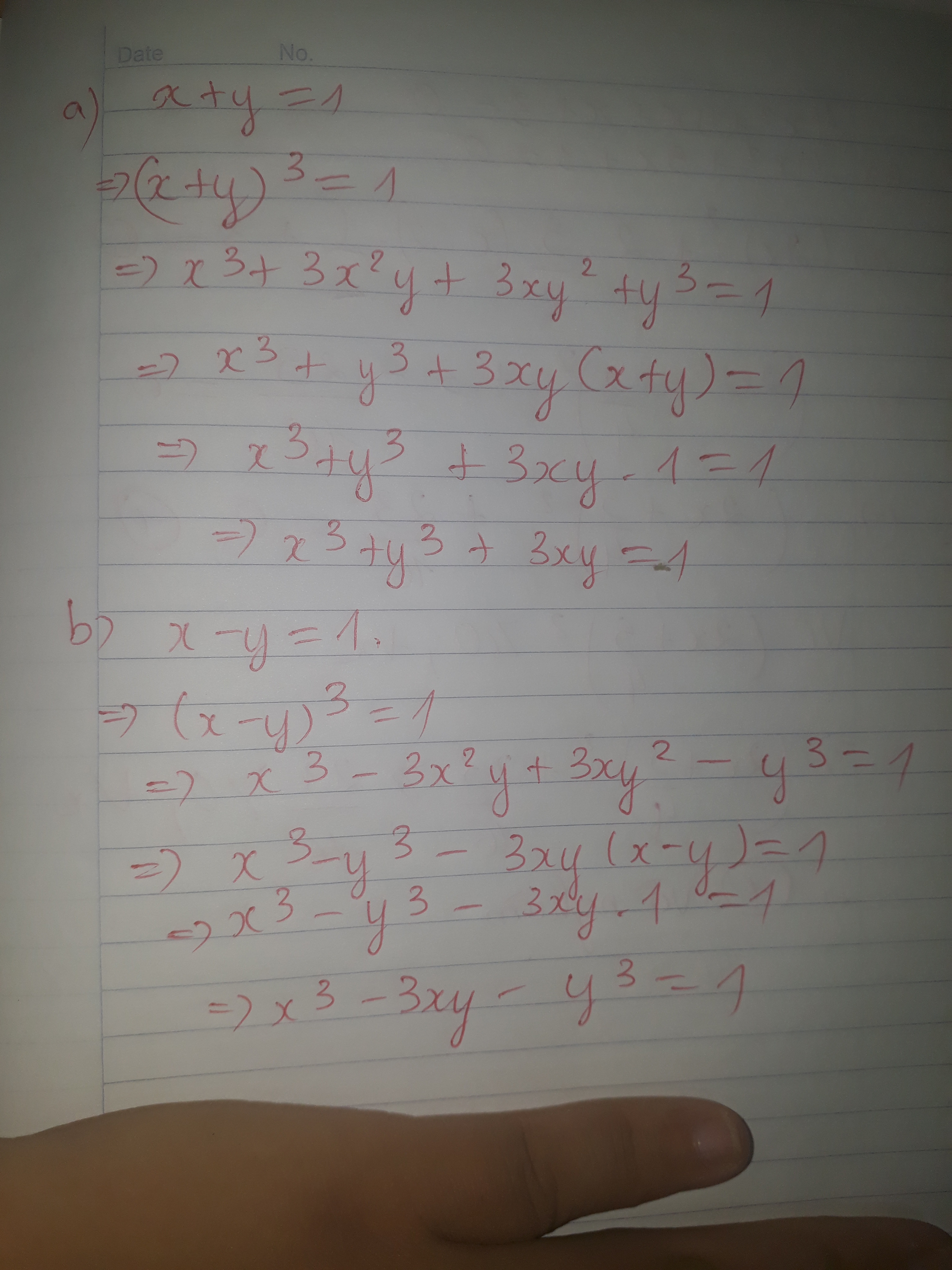 Bai 4 A Chox Y 1 Tinh Gia Trị Của Biểu Thức X 3 Y 3 3xy B Chox Y 1 Tinh Gia Trị Của Biểu Thức X 3 Y 3 3xy