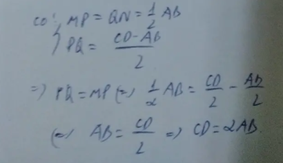 Bài 3: Cho Hình Thang ABCD, AB Là đây Nhỏ. Gọi M, N, P, Q Lần Lượt Là ...