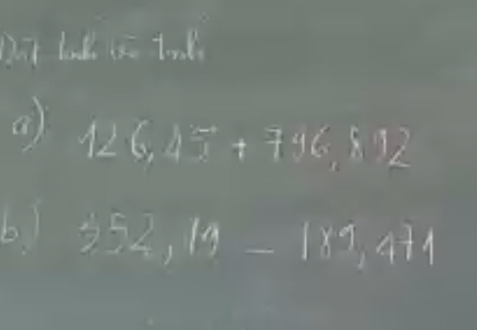 A) 126,45+796,892
B) 352,19+189,472