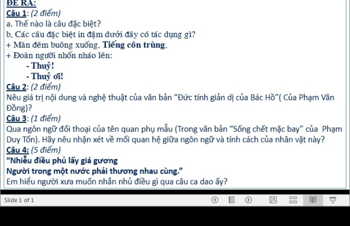 Các câu đặc biệt in đậm dưới đây có tác dụng gì 
 Màn đêm buông xuống. Tiếng côn trùng 
Đoàn người nhốt nháo lên: 
Thủy 
Thủy ơi