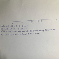 Cho hai tia Ox và oy đối nhau.. LẤy điểm A thuộc tia Ox, OA=3cm. LẤY ĐIỂM B và C thuộc tia Oy sao cho OB=3, OC=2cm. CHỨNG TỎ:
a. O LÀ TRUNG ĐIỂM CỦA ĐOẠN THẲNG AB
B. Độ dài đoạn thẳng AC bằng 5cm