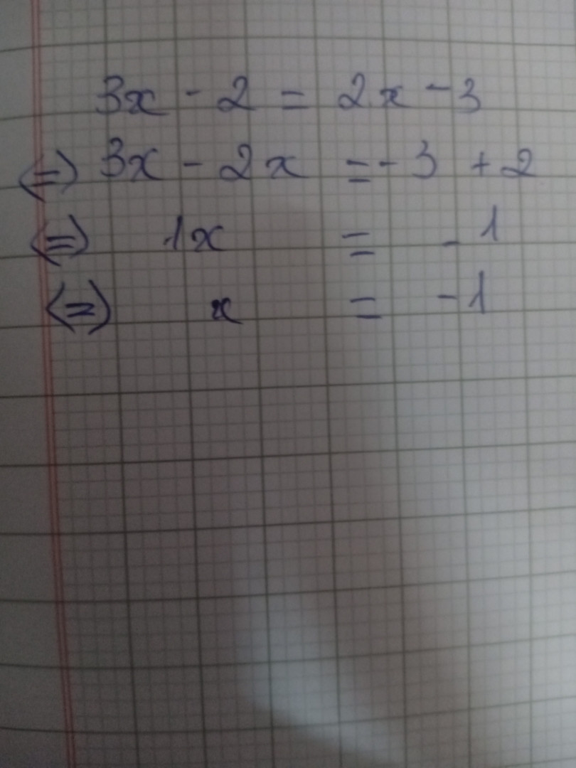 3x-2=2x-3