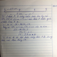 Trên tia OY lấy 2 điểm p và q sao cho op = 2,5 cm, oq=5cm.chứng tỏ p là trung điểm của oq