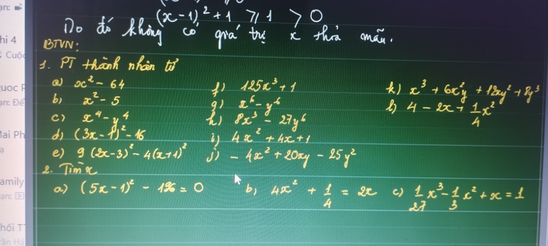 Pt thành nhân tử