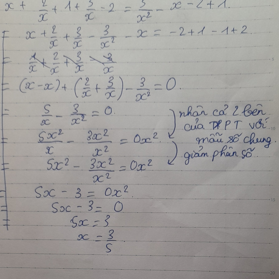 X+2/x+1+3/x-2=3/x^2-x-2+1
Giải hộ em với ạ em đang cần gấp huhu