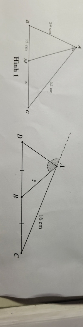 Tính độ dài x,y trong các hìng vẽ sau . (Hình ở cmt)