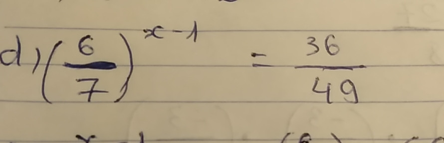 (6/7)×-¹=36/49 giúp tớ với ạ :33