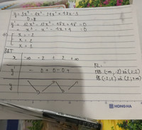 Tìm khoảng đồng biến, nghịch biến của hàm số 
y = 3x^4 - 4x³- 24x² + 48x-3