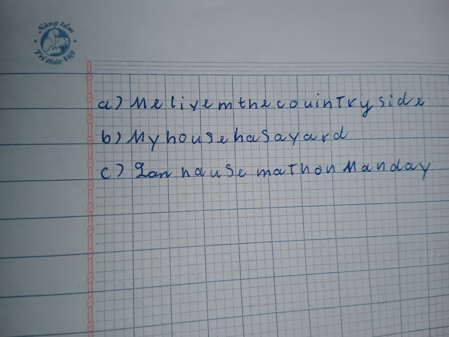 Write in the short forms or put a cross (x) at the end of any sentence you can't write in the short form
Example : l am twenty .- I'm twenty
This is my form teacher . (X)
Xin hãy giúp e ạ
