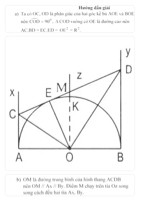 Cho nửa đường tròn (O) đường kính AB=2R.Vẽ các tiếp tuyến Ax,By,Cz cùng phía với nửa đường tròn (O).Lấy E thuộc O.Vẽ tiếp tuyến qua E với (O) cắt Ax,By,Oz tại C,D,M.Chứng mình rằng E di chuyển:
a)AB.BD không đổi 
b)M chạy trên một tia