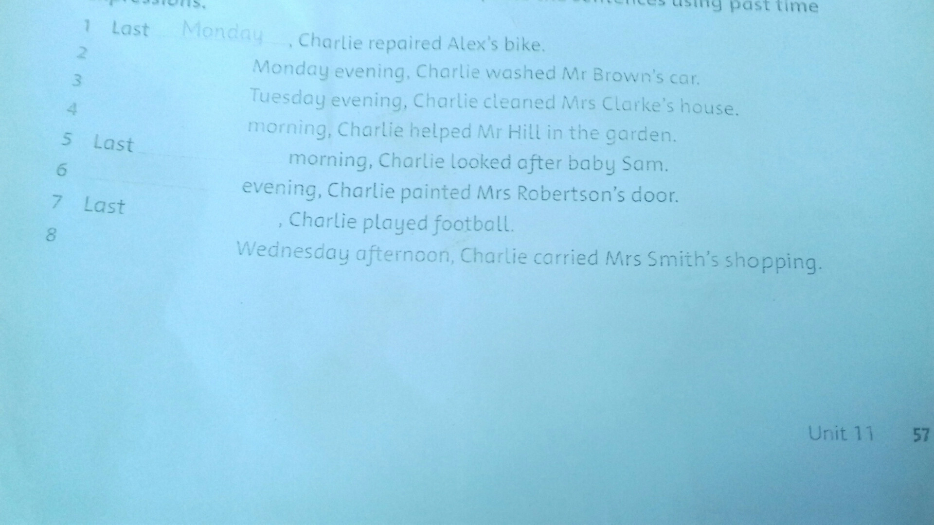 Charlie said, "I haven't seen bill fo a while