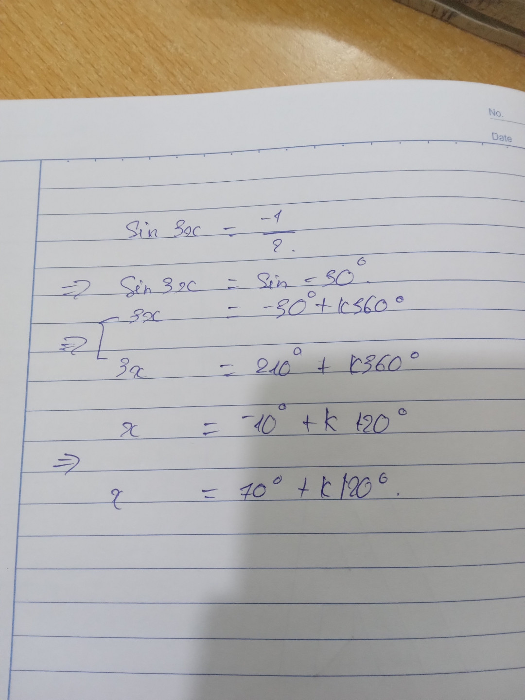 sin3x=-12     