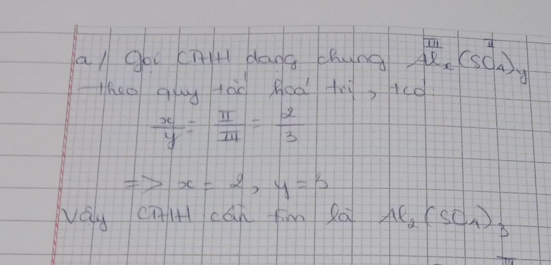 Lập CTHH và tính phân tử khối của các hợp chất sau ( lưu ý tiến hành 4 bước ) 
a) AI ( III ) và SO4 ( II ) 
b) Mg(II) và nhóm nguyên tử PO4 ( III ) 
c) FE(III) và CL ( I ) 
d) Na(I) và O(II)