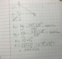 Cho hai điện tích điểm q1=3.10^-9C, q2=4.10^-9C đặt tại hai điểm AB cách nhau 10 cm trong chân không. Xác đinhk cường độ điện trường tại 
a. Điểm M nằm trên đường thẳng đi qua hai điện tích và cách đều hai điện tích
b. Điểm N nằm trên đường thẳng đi qua hai điện tích và cách A 5cm, cách B 15cm
c. Điểm P cách A 6cm và cách B 8cm